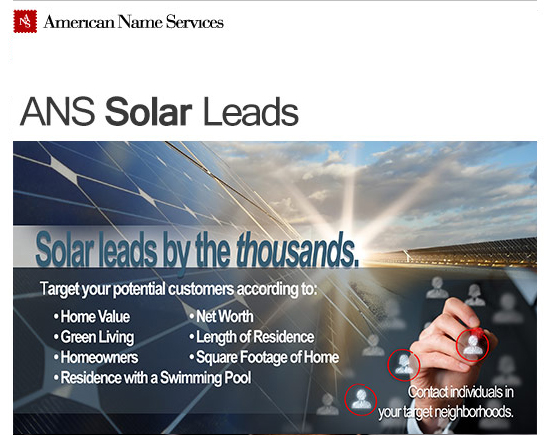 ANS Solar Leads